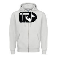 Dove Grey bullet bill Zipper Hoodie - linhVisuals