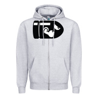 Heather Grey bullet bill Zipper Hoodie - linhVisuals