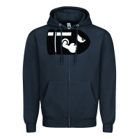 Navy bullet bill Zipper Hoodie - linhVisuals