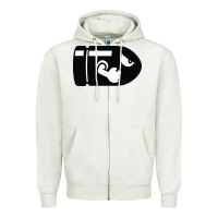 Oatmeal Heather bullet bill Zipper Hoodie - linhVisuals