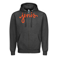 Charcoal Heather Jenis Ice Creams Zipper Hoodie - linhVisuals