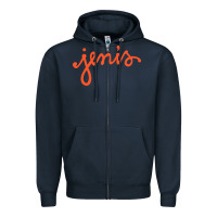 Navy Jenis Ice Creams Zipper Hoodie - linhVisuals