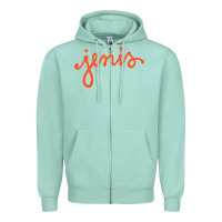 Seafoam Jenis Ice Creams Zipper Hoodie - linhVisuals