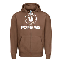 Chestnut Popeyes Zipper Hoodie - linhVisuals