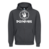Smoke Popeyes Zipper Hoodie - linhVisuals