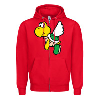 Red koopa troopa Zipper Hoodie - linhVisuals