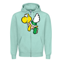 Seafoam koopa troopa Zipper Hoodie - linhVisuals