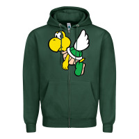 Sports Green koopa troopa Zipper Hoodie - linhVisuals