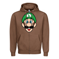 Chestnut luigi Zipper Hoodie - linhVisuals