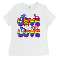 White Love is love Ladies Tee - FaDigitalArtStudio