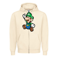 Sandshell paper luigi Zipper Hoodie - linhVisuals