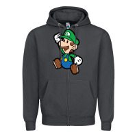 Smoke paper luigi Zipper Hoodie - linhVisuals