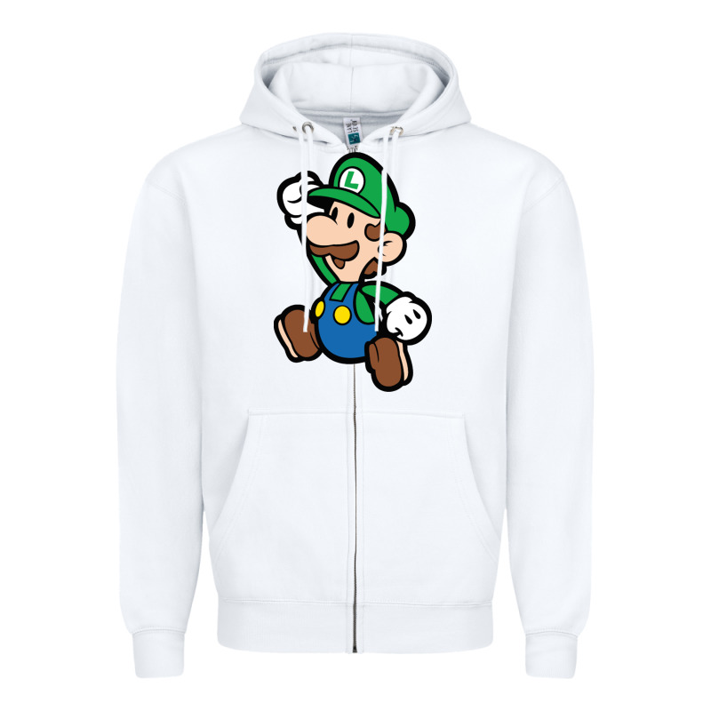 Paper Luigi Zipper Hoodie by linhVisuals | Teevron