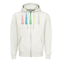 Oatmeal Heather Tally Hall Ties Zipper Hoodie - linhVisuals