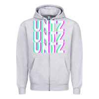 Heather Grey untz untz untz techno dubstep riddim raver dj party t shirt Zipper Hoodie - linhVisuals
