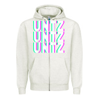 Oatmeal Heather untz untz untz techno dubstep riddim raver dj party t shirt Zipper Hoodie - linhVisuals
