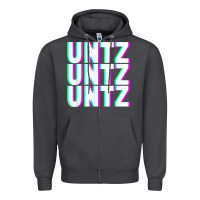 Smoke untz untz untz techno dubstep riddim raver dj party t shirt Zipper Hoodie - linhVisuals
