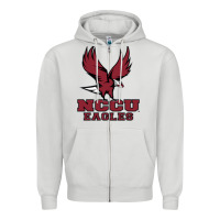Dove Grey nccu eagles Zipper Hoodie - linhVisuals