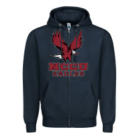 Navy nccu eagles Zipper Hoodie - linhVisuals