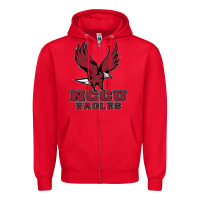 Red nccu eagles Zipper Hoodie - linhVisuals