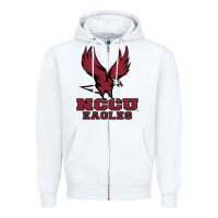 White nccu eagles Zipper Hoodie - linhVisuals