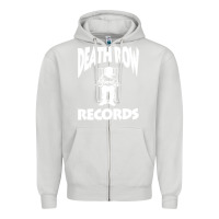 Dove Grey death row record Zipper Hoodie - linhVisuals