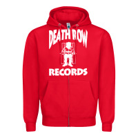 Red death row record Zipper Hoodie - linhVisuals