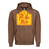 Chestnut el pollo loco Zipper Hoodie - linhVisuals