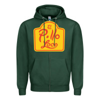 Sports Green el pollo loco Zipper Hoodie - linhVisuals