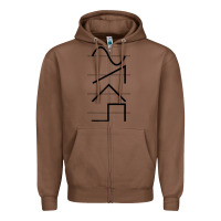 Chestnut vintage analog synthesizer techno waveform   synth nerd raglan basebal Zipper Hoodie - linhVisuals