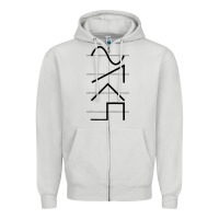 Dove Grey vintage analog synthesizer techno waveform   synth nerd raglan basebal Zipper Hoodie - linhVisuals