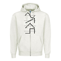 Oatmeal Heather vintage analog synthesizer techno waveform   synth nerd raglan basebal Zipper Hoodie - linhVisuals