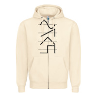 Sandshell vintage analog synthesizer techno waveform   synth nerd raglan basebal Zipper Hoodie - linhVisuals