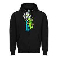 Black skull pez Zipper Hoodie - linhVisuals