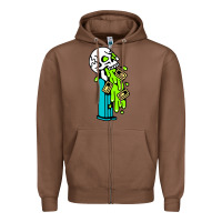 Chestnut skull pez Zipper Hoodie - linhVisuals