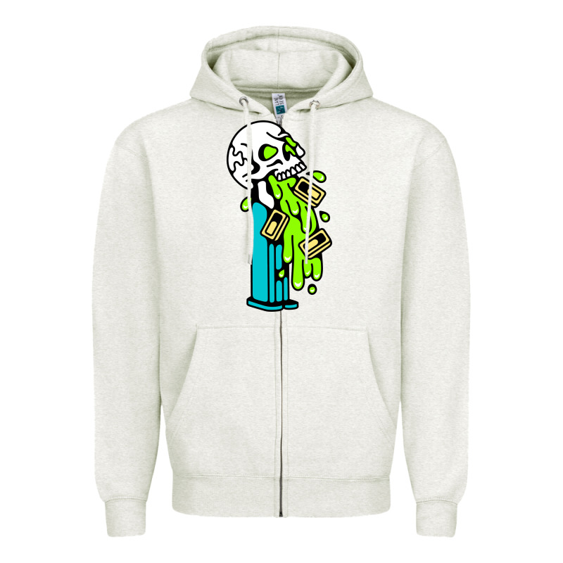 Skull Pez Zipper Hoodie by linhVisuals | Teevron