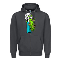 Smoke skull pez Zipper Hoodie - linhVisuals
