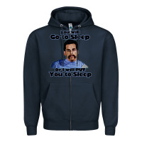 Navy happy gilmore Zipper Hoodie - linhVisuals