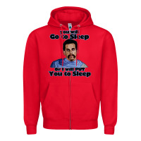 Red happy gilmore Zipper Hoodie - linhVisuals