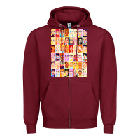 Burgundy drag royalty   rupauls drag race Zipper Hoodie - linhVisuals