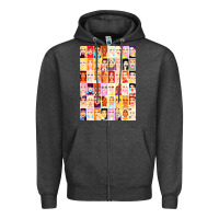 Charcoal Heather drag royalty   rupauls drag race Zipper Hoodie - linhVisuals