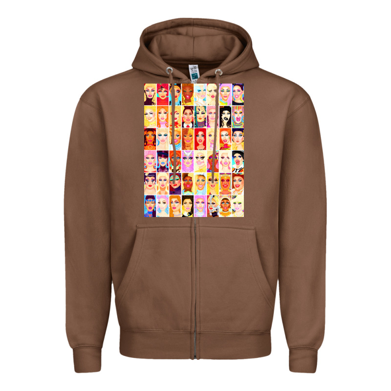 Drag Royalty   Rupauls Drag Race Zipper Hoodie by linhVisuals | Teevron