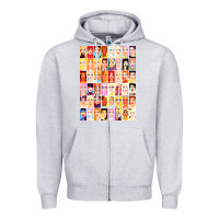 Heather Grey drag royalty   rupauls drag race Zipper Hoodie - linhVisuals