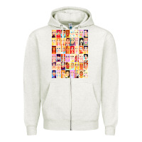 Oatmeal Heather drag royalty   rupauls drag race Zipper Hoodie - linhVisuals