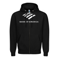 Black Financial services company america Zipper Hoodie - linhVisuals
