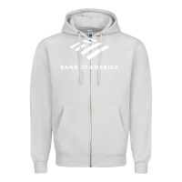 Dove Grey Financial services company america Zipper Hoodie - linhVisuals