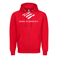Red Financial services company america Zipper Hoodie - linhVisuals