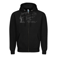 Black george lassos the moon   its a wonderful life Zipper Hoodie - linhVisuals