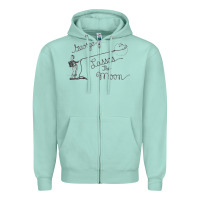 Seafoam george lassos the moon   its a wonderful life Zipper Hoodie - linhVisuals
