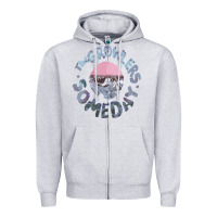 Heather Grey the growlers Zipper Hoodie - linhVisuals